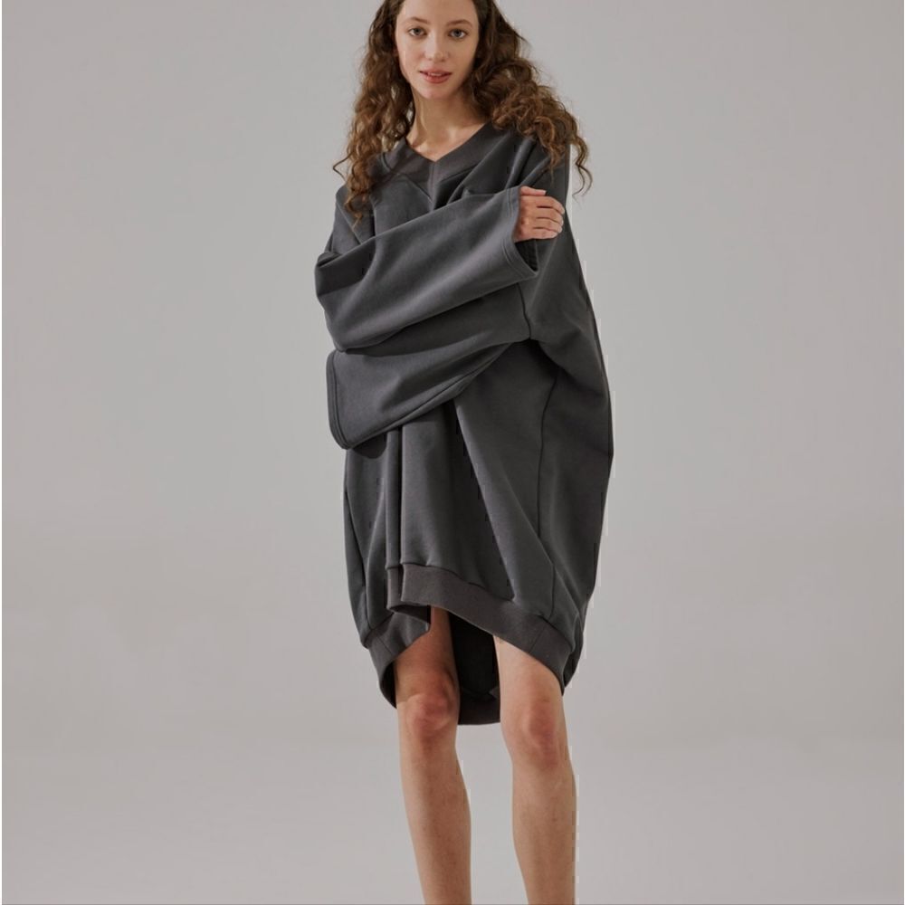Nap Relaxed V-Neck Dress Size Small